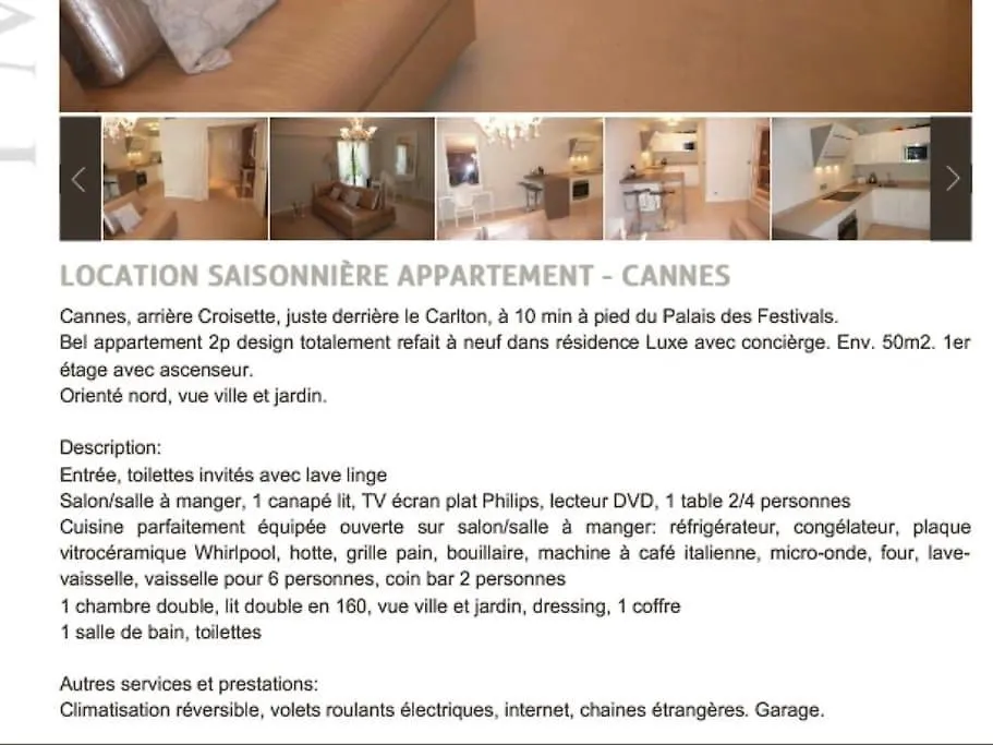 Carlton Riviera Apartment Cannes